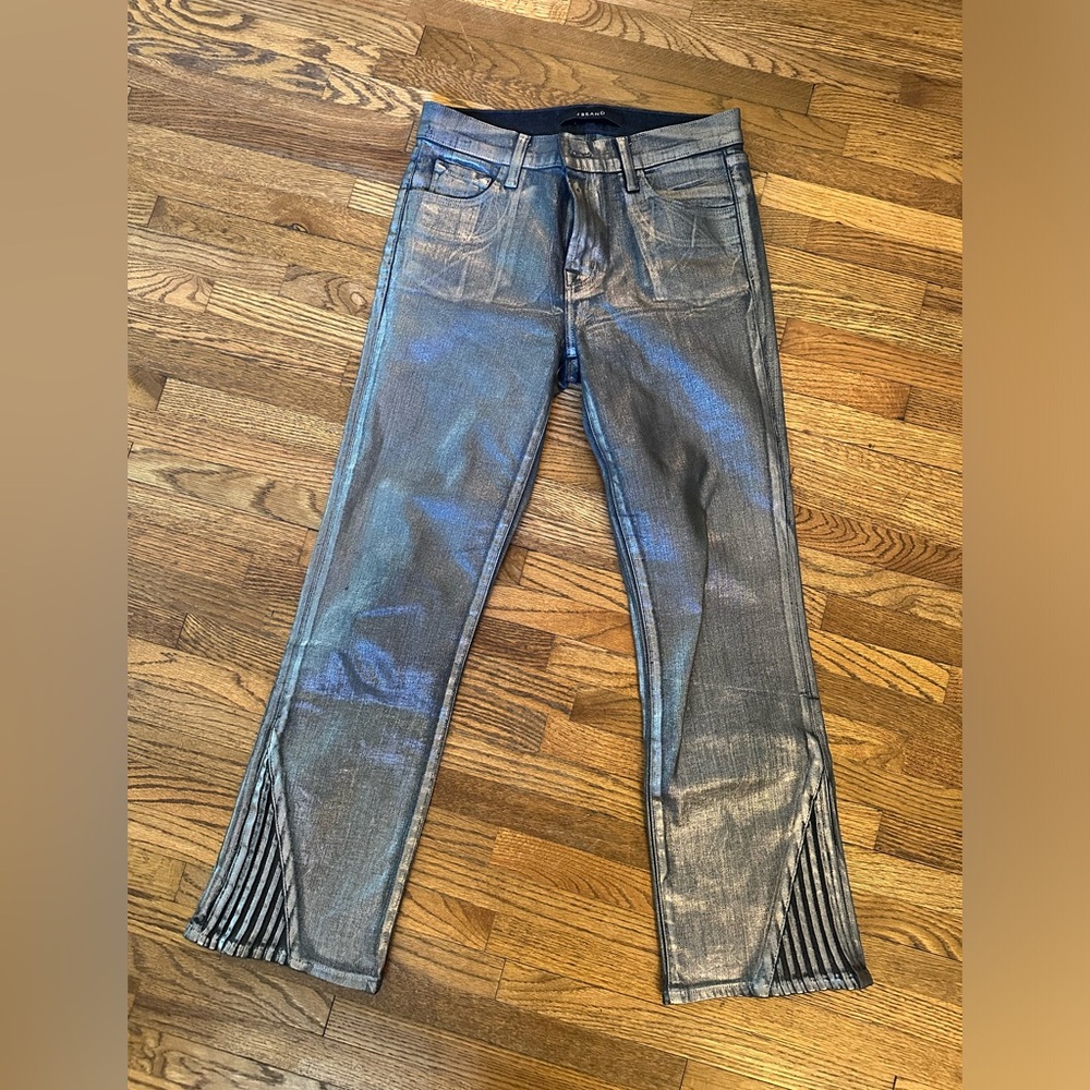 J Brand Metallic Jeans